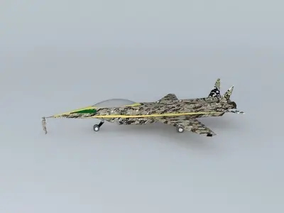 Jet Fighter NEG Free 3D model