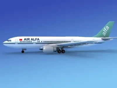 Airbus A300 Alfa 2 3D model