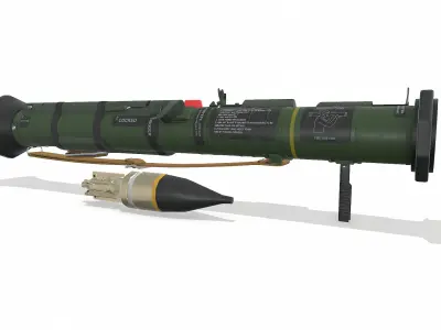M136 AT4 Anti Tank Rocket Launcher Low-poly PBR Low-poly 3D model