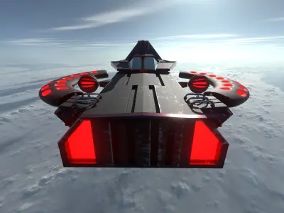 Magnetic Ship 3D model