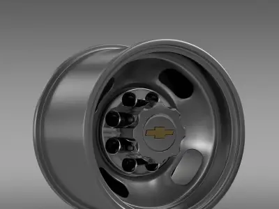Chevrolet Silverado 3500HD 2008 rear rim 3D model
