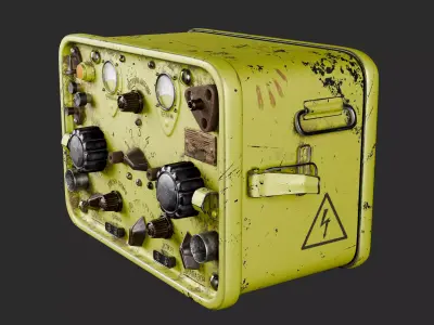 Soviet Military Radio 3D model