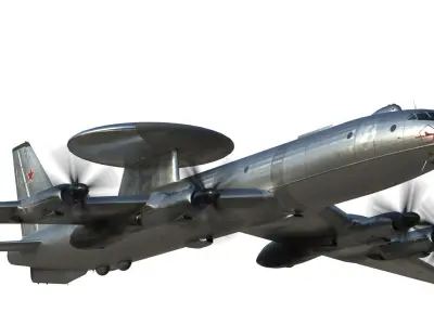 Tu-126 AWACS 3D model