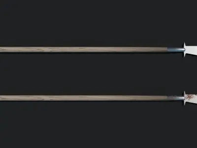 Medieval Bill Hook Low-poly 3D model