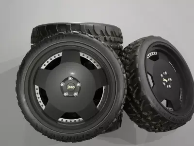 JEEP OFF-ROAD ALLOY Low-poly 3D model