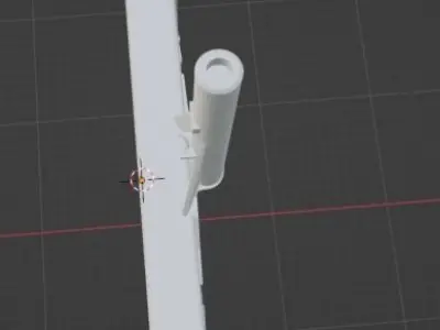 Truck gun mount 3D print model