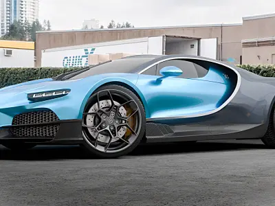 Bugatti Tourbillon 2027 Rigged 3D model