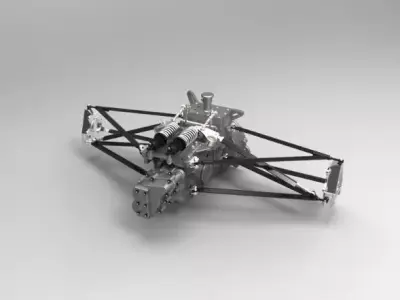 Suspension spacecraft Free 3D model