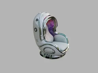 Futuristic Chair Low-poly 3D model