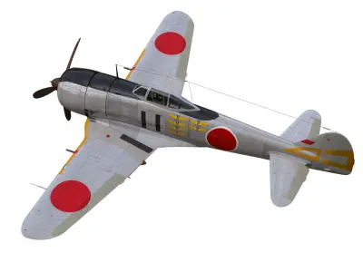 Nakajima Ki44 Tojo type II Hei 3D model