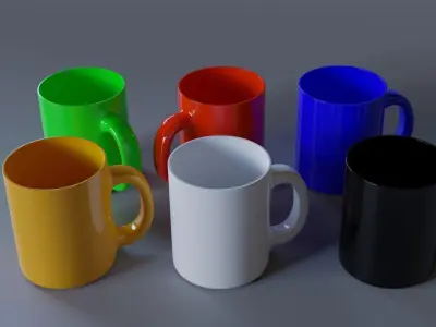 Mug for drinks 3D model