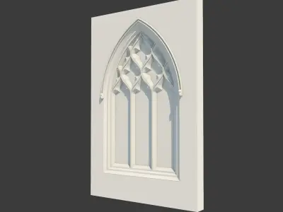 Medieval Gothic Window 05 3D model
