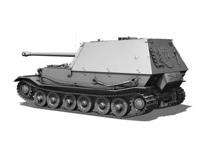 SDKFZ 184 - Elefant Tank destroyer - Tiger 3D model
