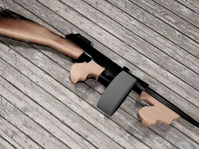 Mob weapons Free low-poly 3D model