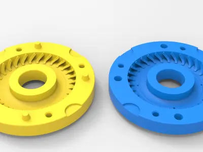 Mold for diecast tire 10 Scale 1 to 10 and 1 to 14 and 1 to 25 3D print model