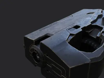 Compact Rail Driver Free low-poly 3D model