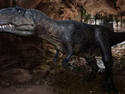 Dinosaur Giganotosaurus Real Dinosaur Series Low-poly 3D model