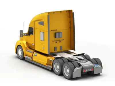 Truck 5-V5 Low-poly 3D model
