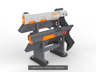 Various franchises - Weapons - 11 Printable models - Commercial 3D Model Collection