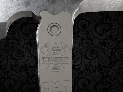 tactical axe Free low-poly 3D model