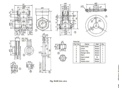 Gate Valve Free 3D print model