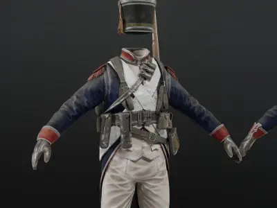 Soldier Napoleon Infantry 3D model