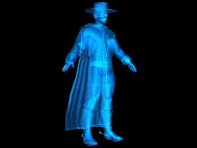 El Zorro 3D model