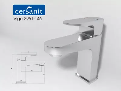 Cersanit vigo S951-146 mixer 3D model