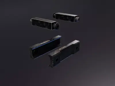 Double Picatinny Clamp Free low-poly 3D model