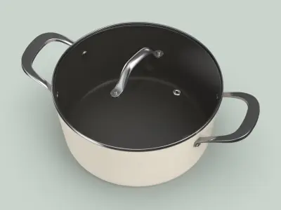 Contemporary Cookware - Sauce Pan 3D model