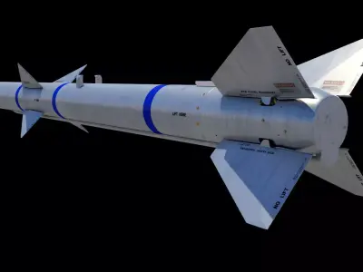 AIM-120A AMRAAM 3D model 3D model