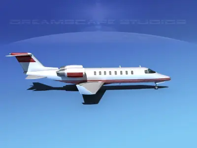 LearJet 45 V02 3D model