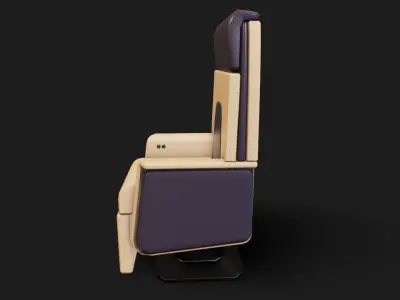 airplane vip seat Low-poly 3D model