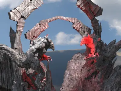 Lord of Light gate 3D model