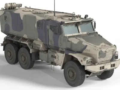5 Military Vehicles Collection v20 Low-poly 3D model