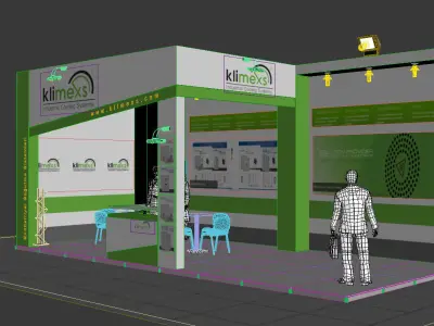 Exhibition Stand - ST0049 3D model