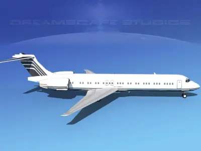 McDonnell Douglas MD-87 Corporate 10 3D model