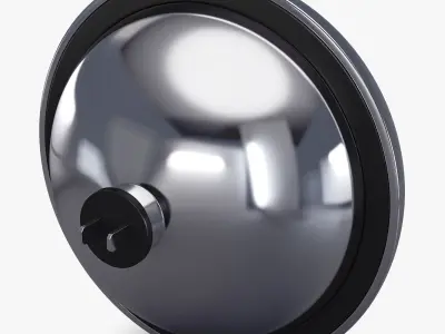 Classic Round Headlight v 1 3D model