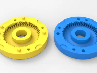 Mold for diecast tire 14 Scale 1 to 10 and 1 to 14 and 1 to 25 3D print model