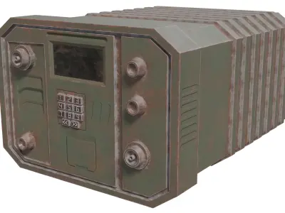 Military Device 01 - Low Poly Game Ready Low-poly 3D model