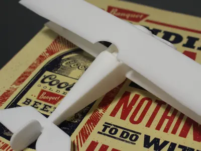 1916 French Biplane Nieuport 17 3D print model