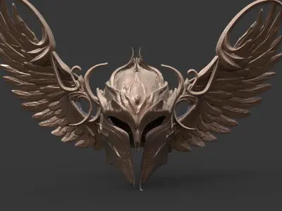 Warrior Valkyrie Angel helmet  3D model