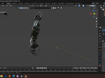 mechanical arm Free low-poly 3D model