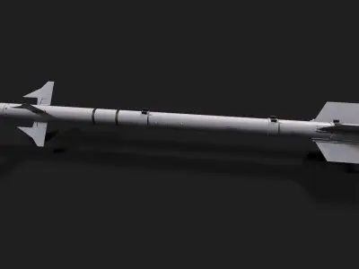 aam3 air to air missile Low-poly 3D model