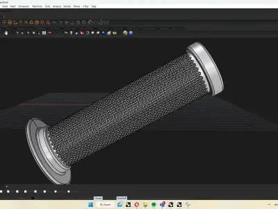 motorcycle hand grip throttle grip 3D model