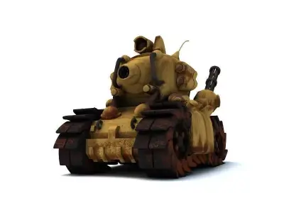 metal slug tank Low-poly 3D model purchase