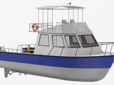 Dive Boat 3D model
