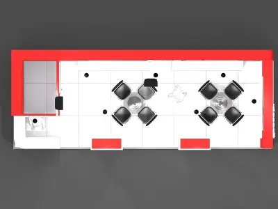Exhibition Stand - ST0073 3D model