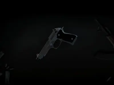 Game-Ready Sig Sauer P226 MK25 Handgun Model Free 3D model