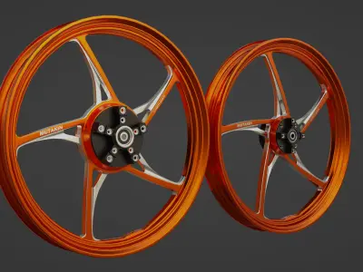 Mutakkin Rims Velg Low-poly 3D model